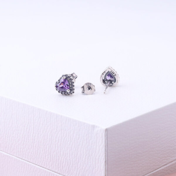 حلق البنادورة فص موف-Pandora ring purple heart
