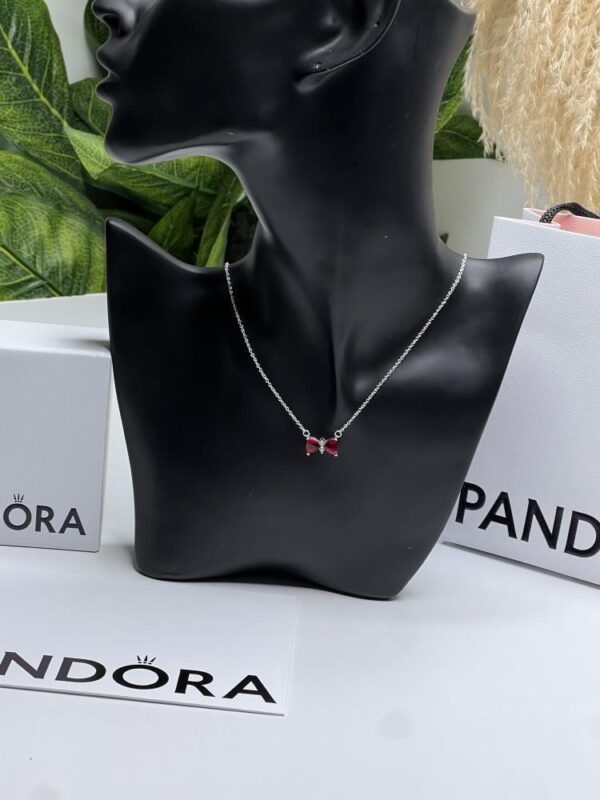 سلسله بنادورا فيونكه احمر - Pandora necklace red